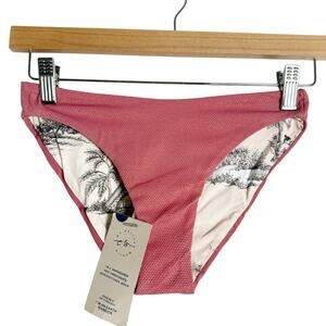 Maaji Watermelon Pink Sublimity Reversible Hipster Bikini Swimsuit Bottoms XS